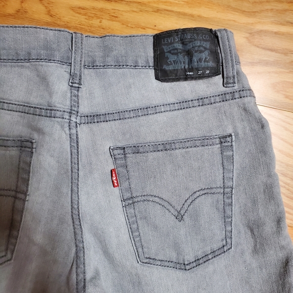 Levi's boys size 14 grey skinny jeans - Picture 3 of 3